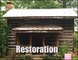 Historic Log Cabin Restoration  Daphne, Alabama